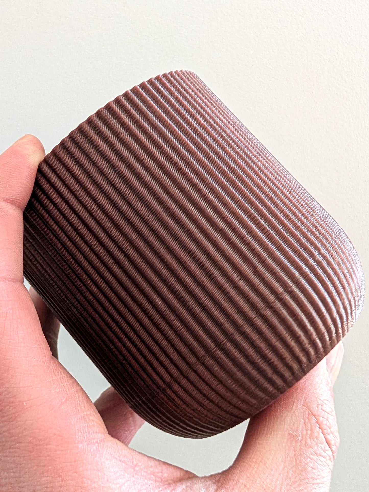 Houseplant Pot, 100mm x 110mm, Vintage Brown