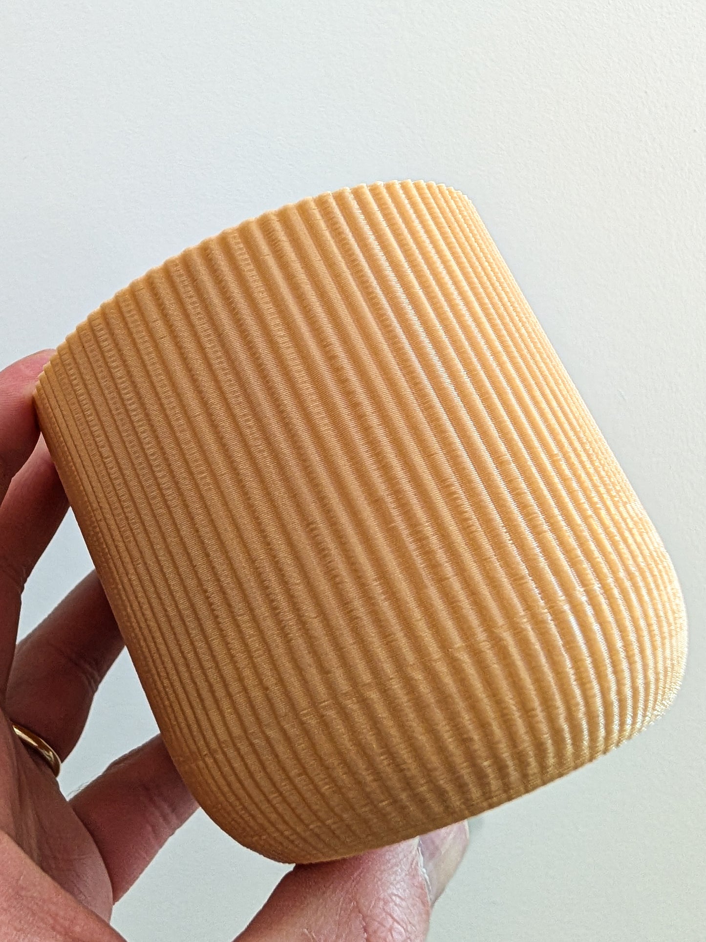 Houseplant Pot, 100mm x 110mm, Caramel