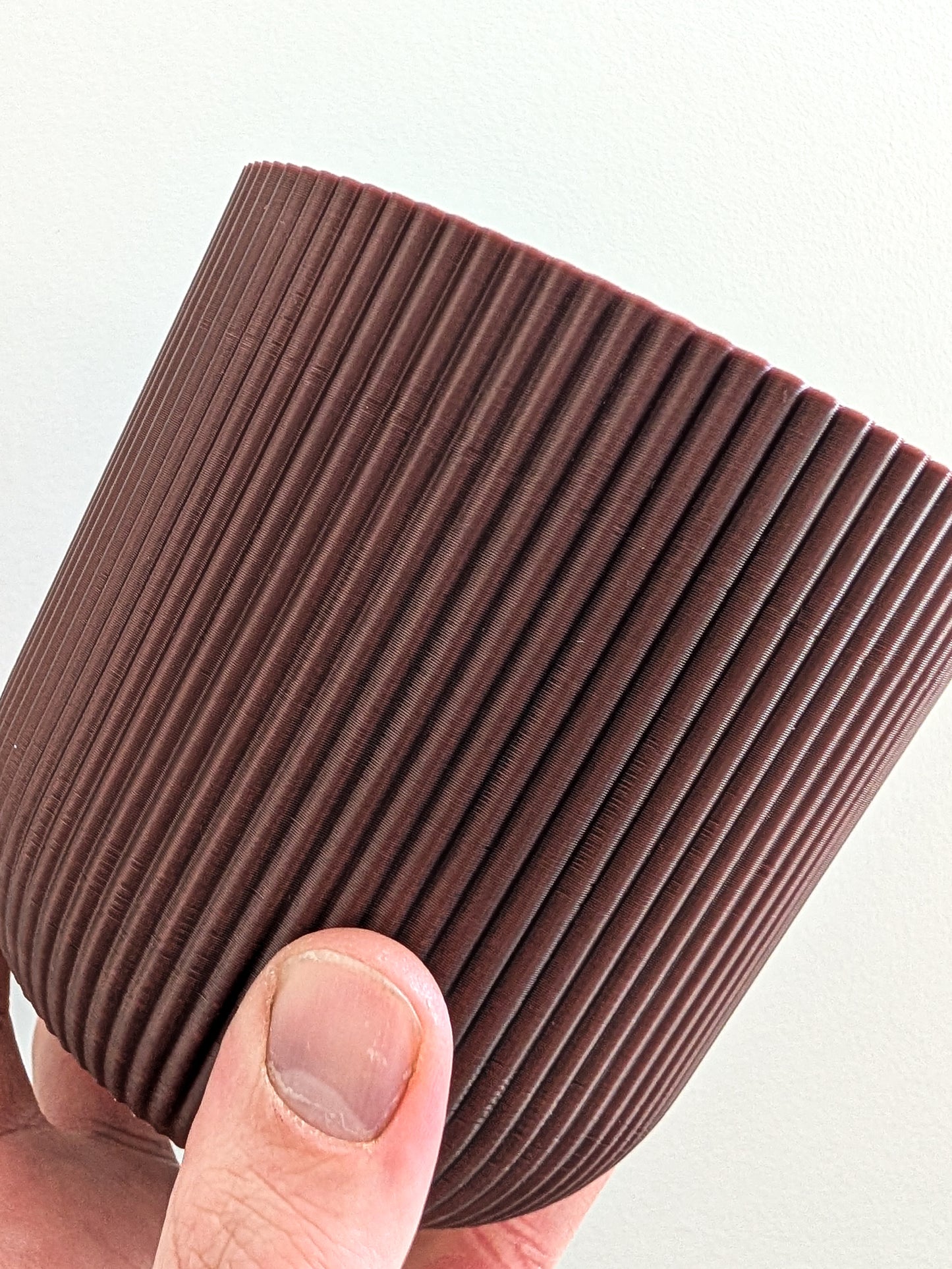 Macrame Hanging Houseplant Pot, 130mm x 140mm, Vintage Brown