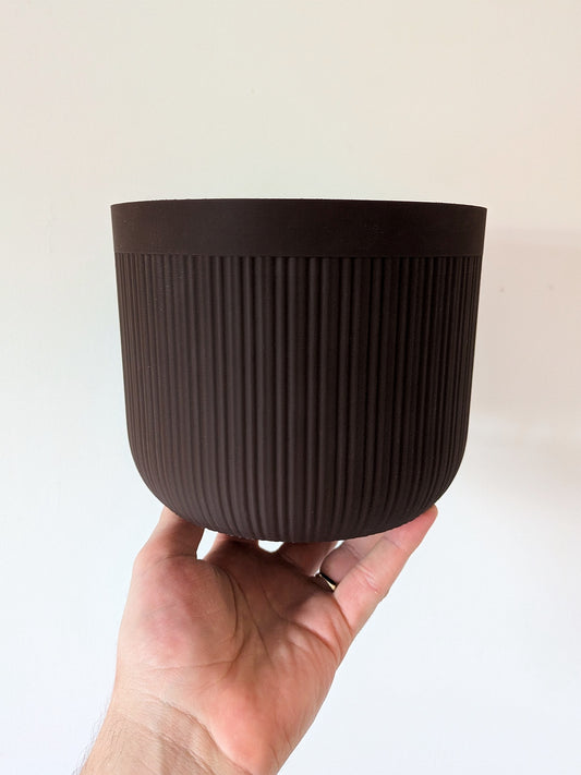 Houseplant Pot, 175mm x 140mm, Chocolate