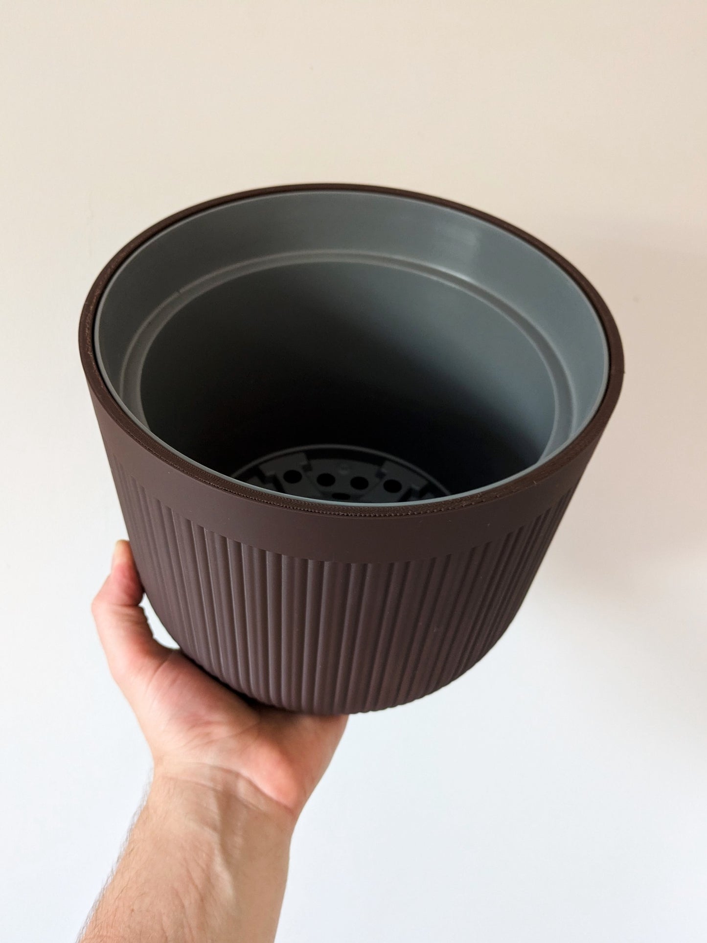 Houseplant Pot, 175mm x 140mm, Chocolate